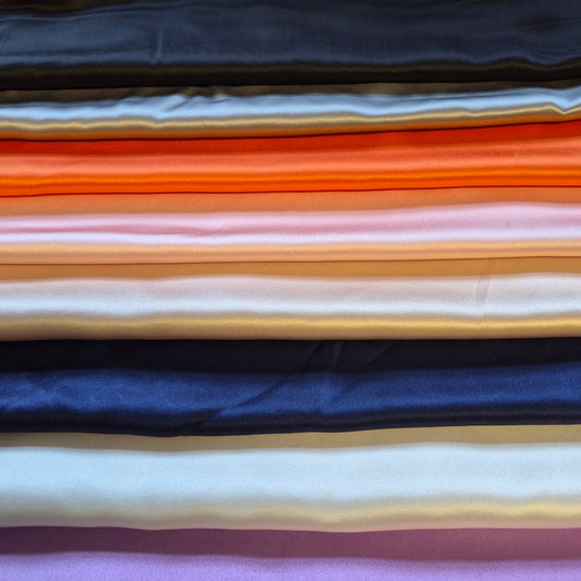 Pure Silk Satin Fabric 51" Wide Sold By Metre