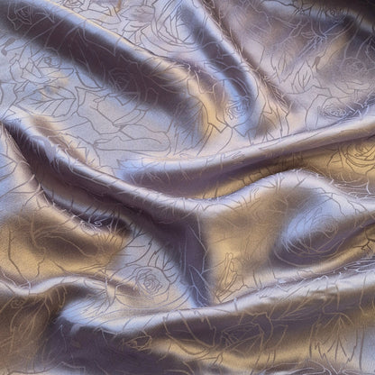 Pure Silk Jacquard Satin  Fabric 51" Wide Sold By Metre