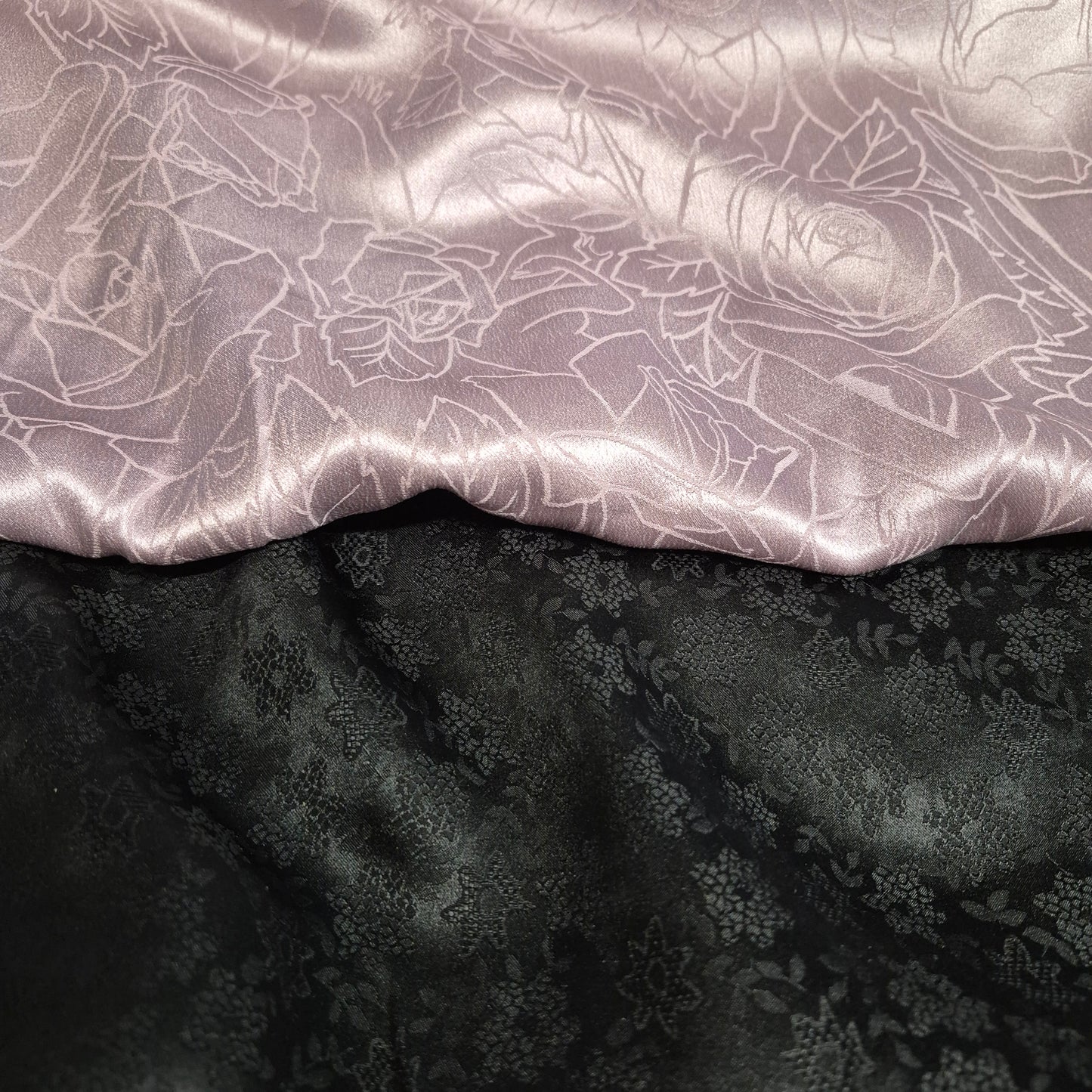 Pure Silk Jacquard Satin  Fabric 51" Wide Sold By Metre