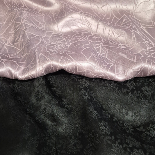 Pure Silk Jacquard Satin  Fabric 51" Wide Sold By Metre