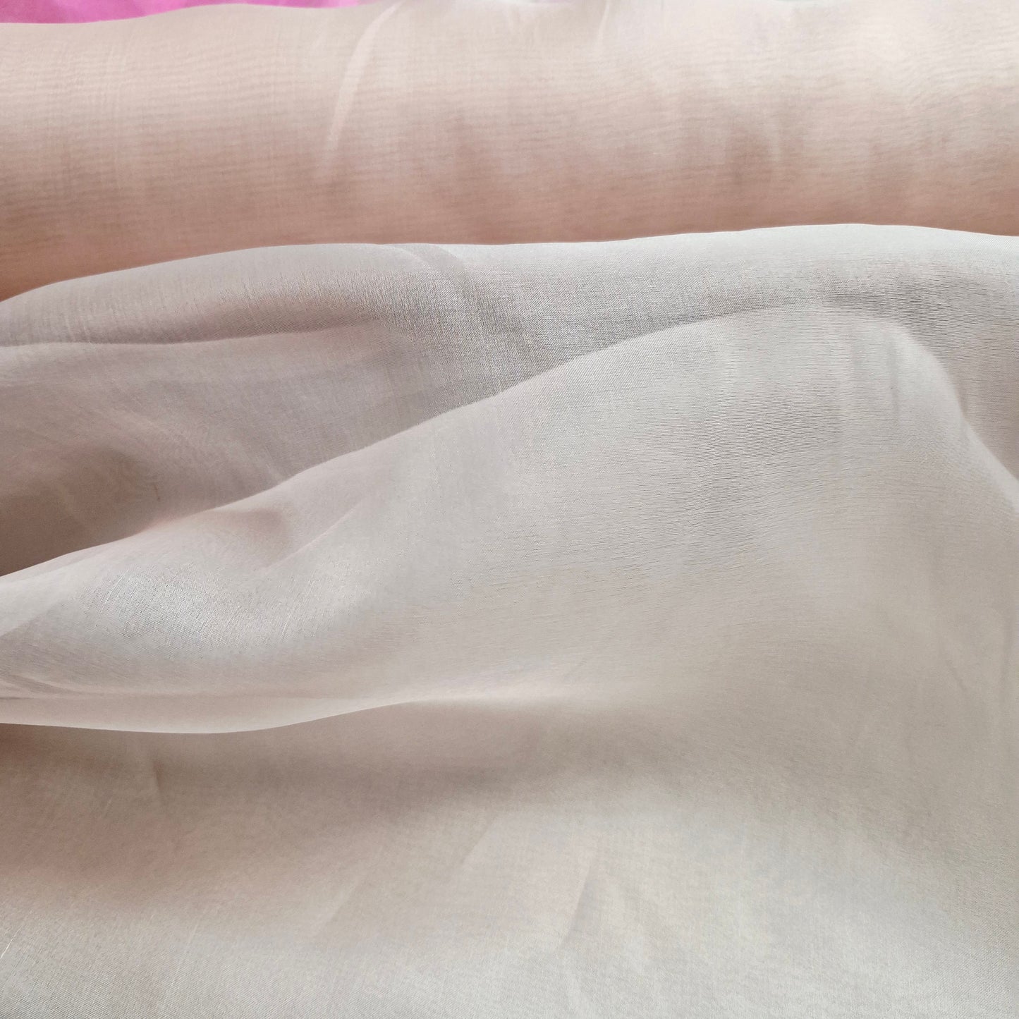 Pure Silk Organza Fabric 51" Wide Sold By Metre