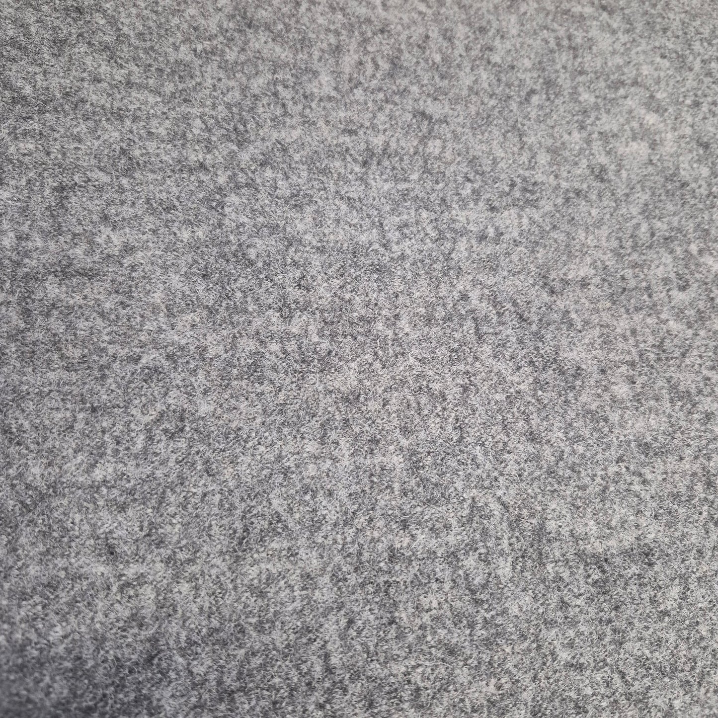 Italian Chunky Knit 100% Boiled Wool Light Grey Fabric 51" Wide (By the Metre)