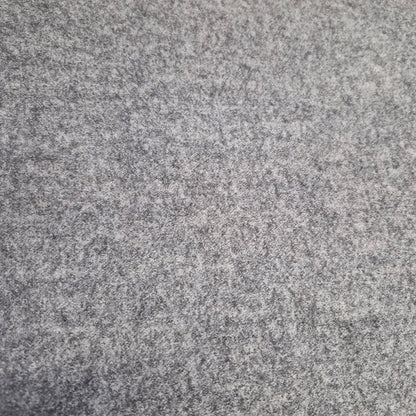 Italian Chunky Knit 100% Boiled Wool Light Grey Fabric 51" Wide (By the Metre)
