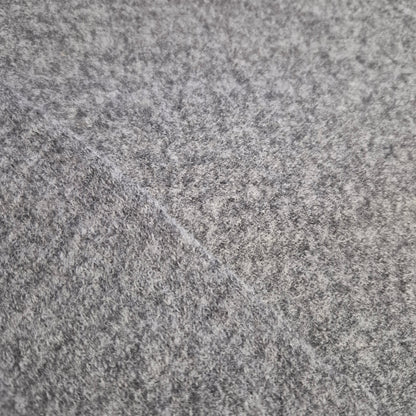 Italian Chunky Knit 100% Boiled Wool Light Grey Fabric 51" Wide (By the Metre)