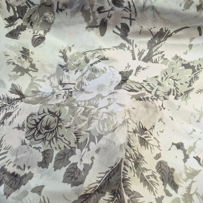 Printed Pure Silk Organza Fabric 43" Wide (Sold By Metre)