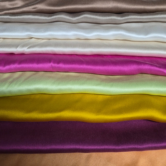 Sandwash Pure Silk Satin Fabric 55" Wide