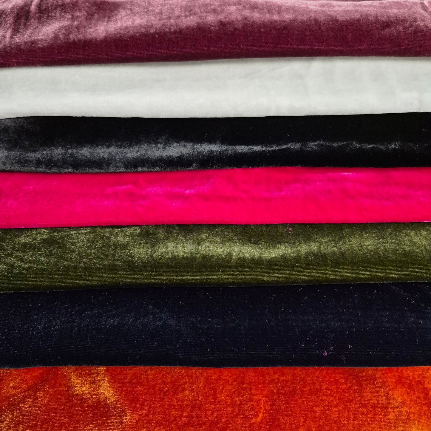 Silk Viscose Velvet Fabric 51" Wide Sold By Metre