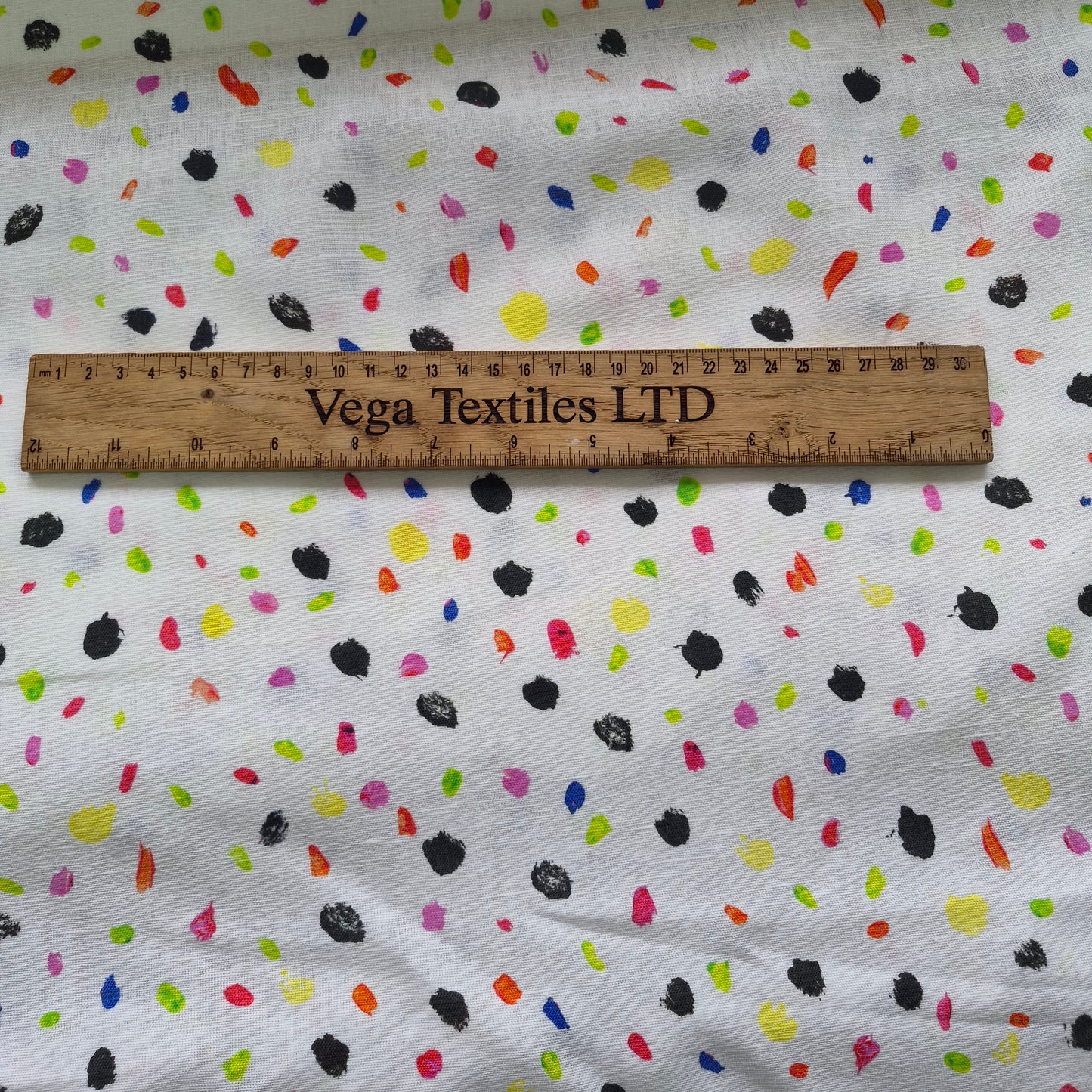Printed Linen Cotton Blend Fabric 55" wide