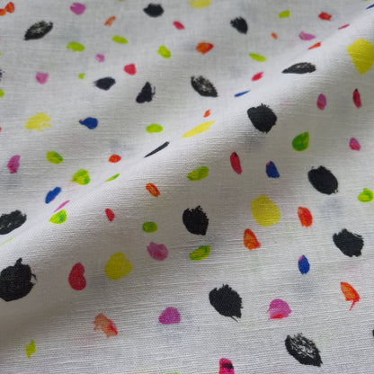 Printed Linen Cotton Blend Fabric 55" wide