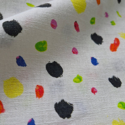 Printed Linen Cotton Blend Fabric 55" wide