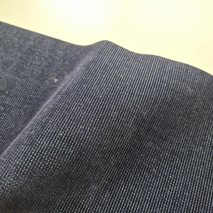 12 oz Tiny Stripes Navy  Flocked Denim Fabric 59" wide