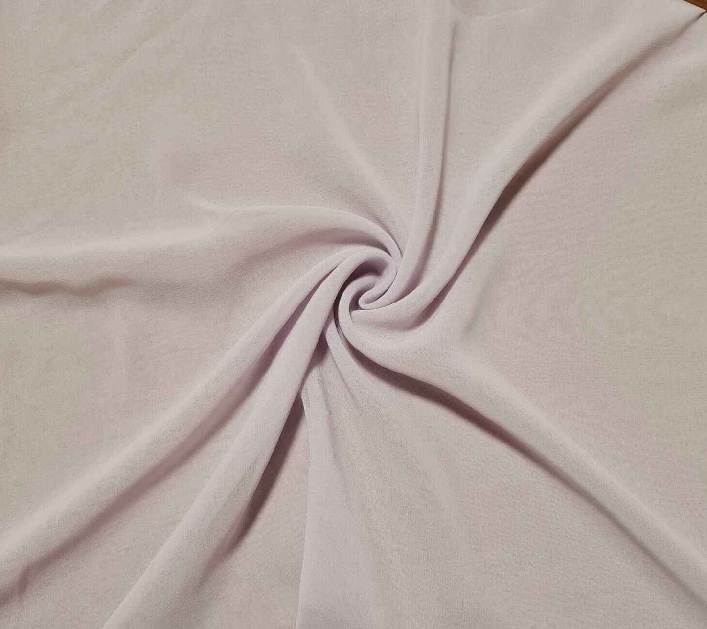 Plain Chiffon Fabric 55" Wide Soft and Drapey Sold By Metre