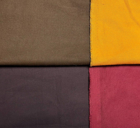 Cotton Gabardine Fabric Double side 2 Way Stretch 55" Wide 320 gsm