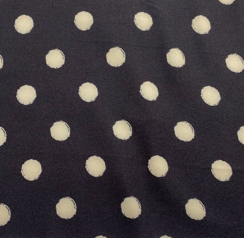 Woven Dressmaking Fabric Spotted 2 Way Stretch 55" Wide
