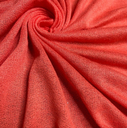 Knit Jersey Fabric Thin Viscose Polyester Blend 2 Way Stretch 55" Wide