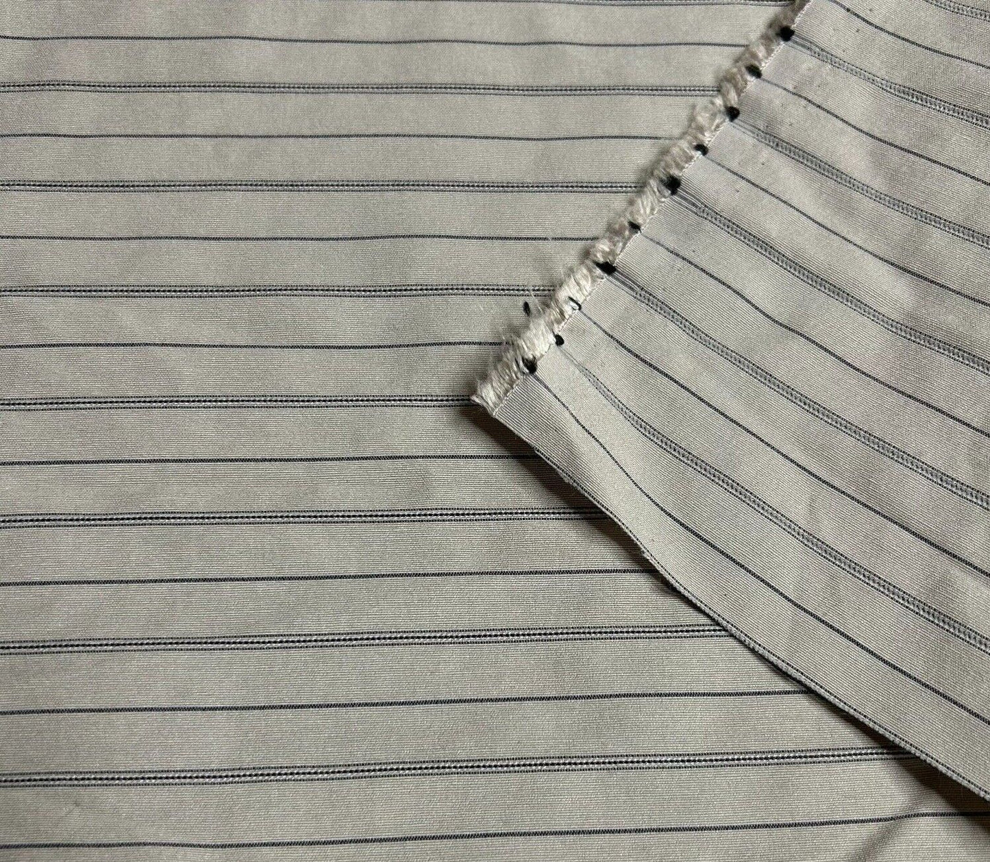 Bengaline Fabric Beige Striped 2-Way Stretch 55'' Wide Sold By The Metre