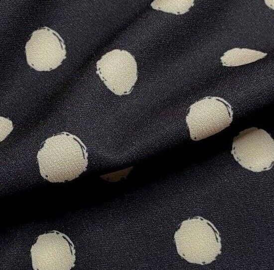 Woven Dressmaking Fabric Spotted 2 Way Stretch 55" Wide