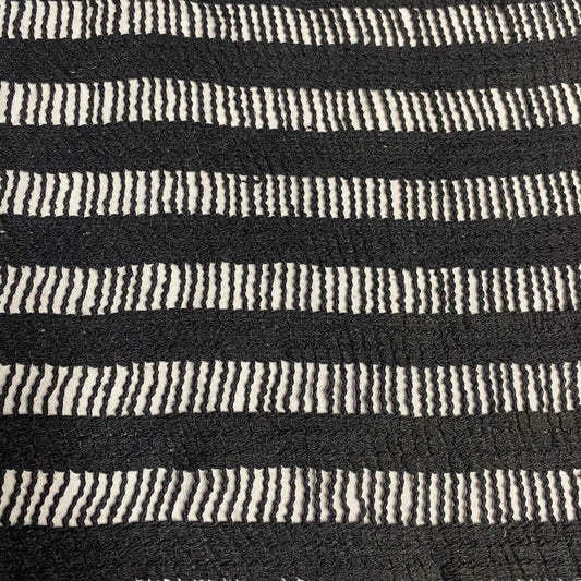 Cotton Lace Fabric Black Colour 51" Wide Non Stretch Sold By Metre