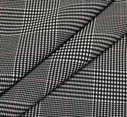 Woven Dressmaking Fabric Checked 2 Way Stretch 51" Wide
