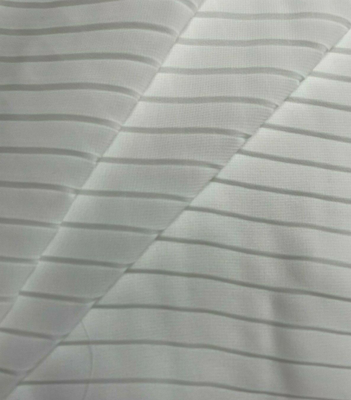 Pleated Chiffon Fabric Off White Colour 55" Wide By The Metre