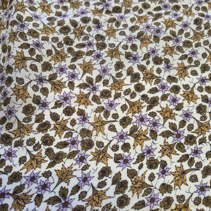 Pure Silk Crepe Fabric Small  Floral Printed 55" Wide