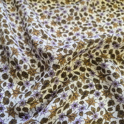 Pure Silk Crepe Fabric Small  Floral Printed 55" Wide