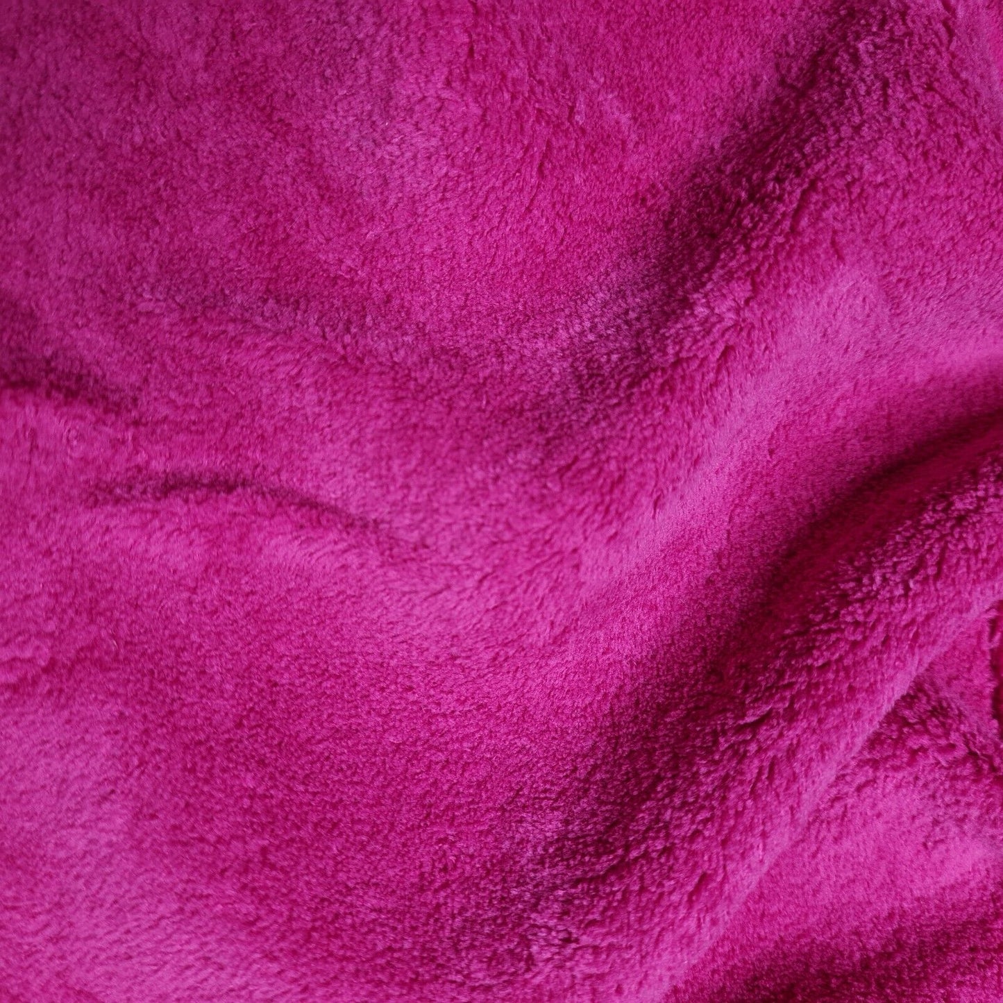 Fleece Teddy Fabric Fuschia Super Soft Fluffy Material 55"Wide Sold by Unit