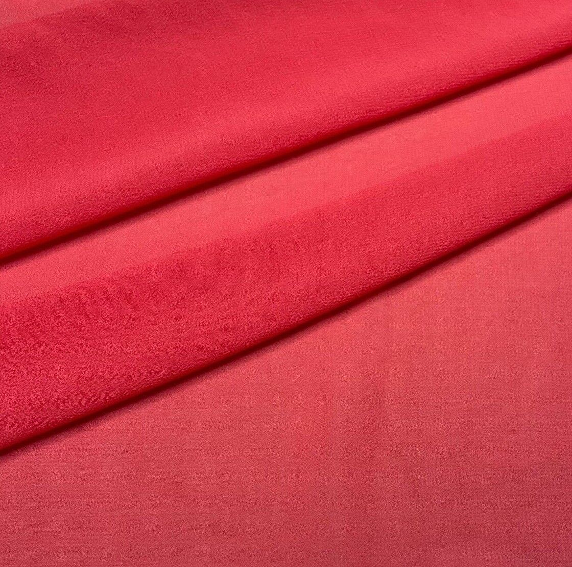 Plain Chiffon Fabric 55" Wide Soft and Drapey Sold By Metre