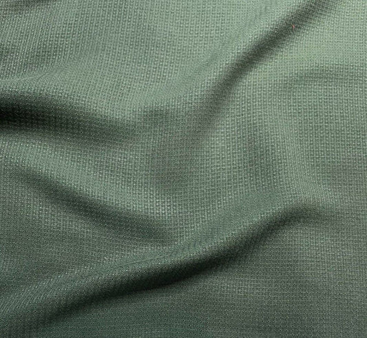 Viscose Polyester Fabric Dark Green Colour Small Figured 55" Wide