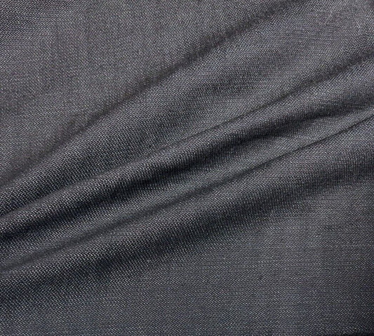 Cotton Denim Fabric Black Colour 55" Wide 370 gsm Sold By The Metre