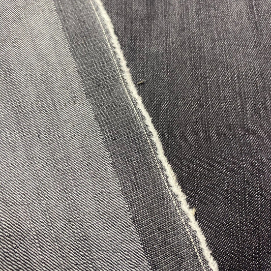Cotton Blend Denim Fabric Grey Colour 51" Wide 320 gsm Sold By The Metre