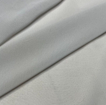 Plain Chiffon Fabric 55" Wide Soft and Drapey Sold By Metre