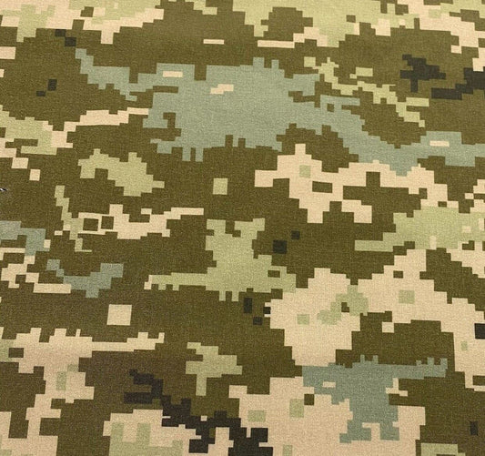 Waterproof Camouflage Fabric 8-Bit Printed 51" Wide