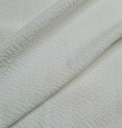 Stretch Jacquard Fabric Black And Off White Colours Drape 55"