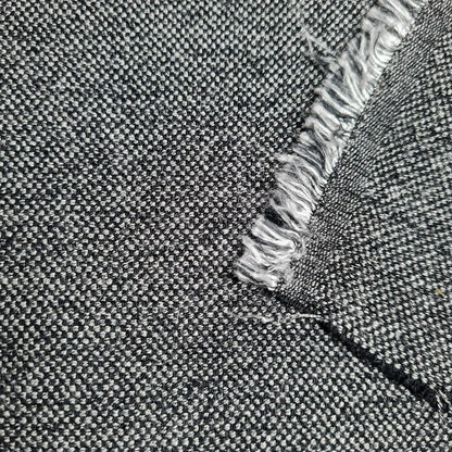 Viscose Polyester Blend Fabric Black And White Melange Jacket, Dressmaking 55''