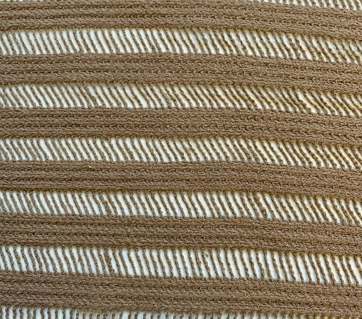 Cotton Lace Fabric Light Brown Colour 51" Wide Non Stretch Sold By Metre