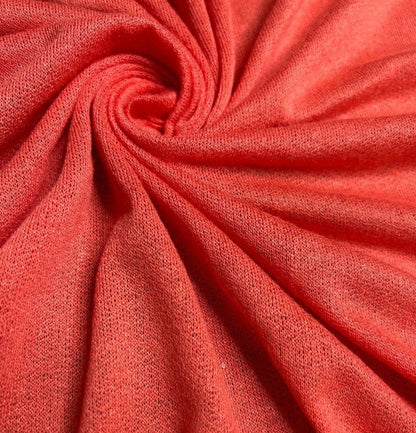 Knit Jersey Fabric Thin Viscose Polyester Blend 2 Way Stretch 55" Wide