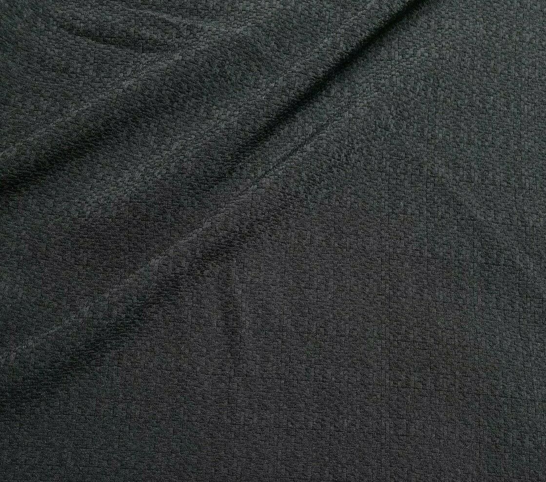 Stretch Jacquard Fabric Black And Off White Colours Drape 55"