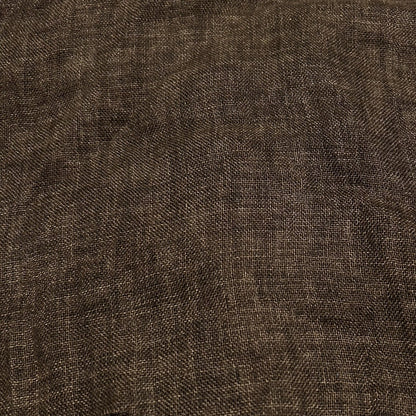 100% Linen Soft And Thin Brown Melange Fabric For Crafts Curtain Clothes 55" Wide