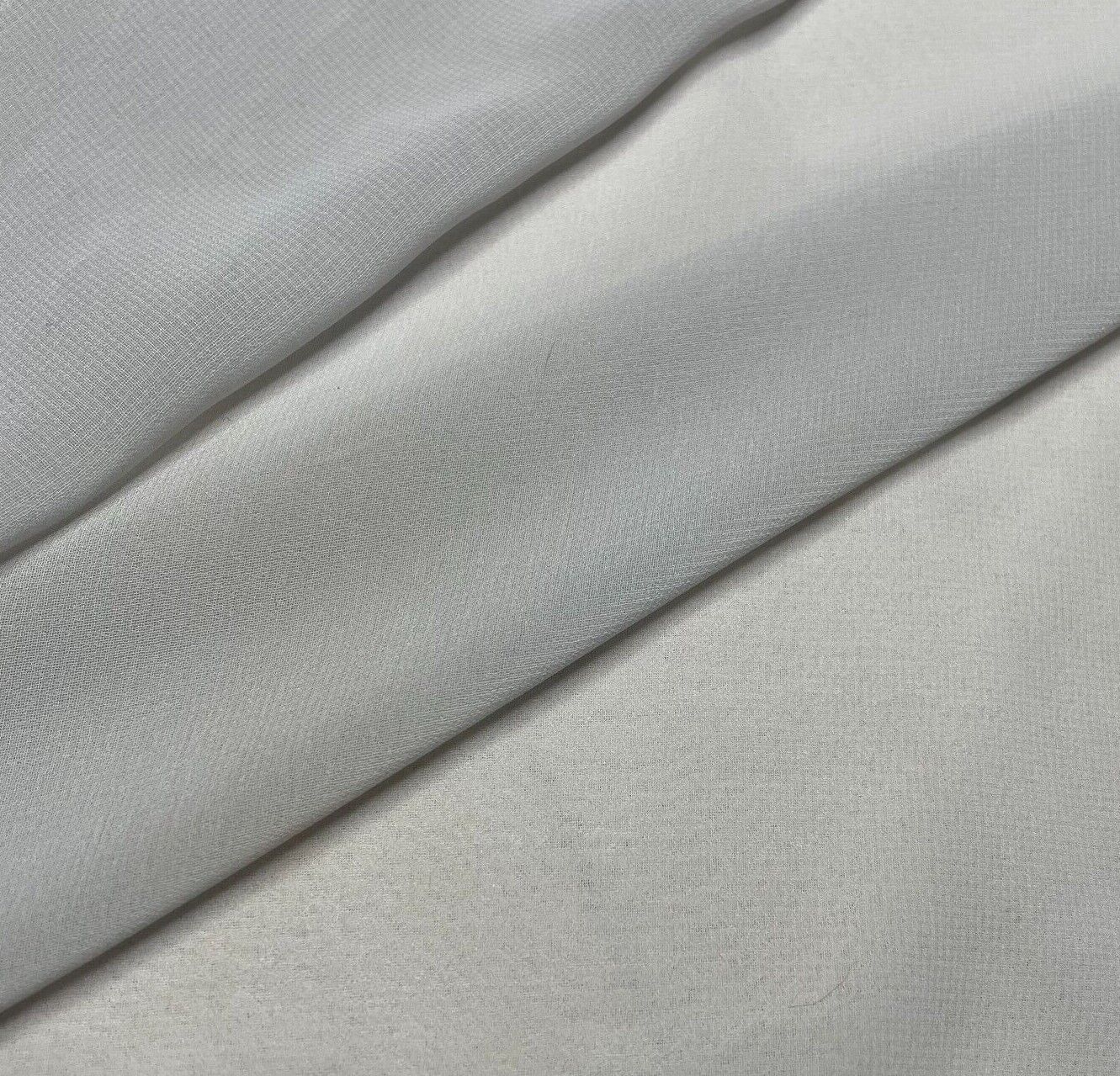 Plain Chiffon Fabric 55" Wide Soft and Drapey Sold By Metre