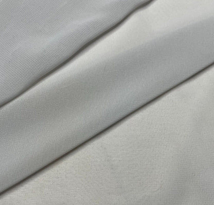 Plain Chiffon Fabric 55" Wide Soft and Drapey Sold By Metre