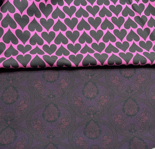 Woven Dressmaking Fabric Printed 4 Way Stretch 55" Wide
