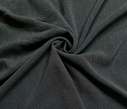 Stretch Jacquard Fabric Black And Off White Colours Drape 55"