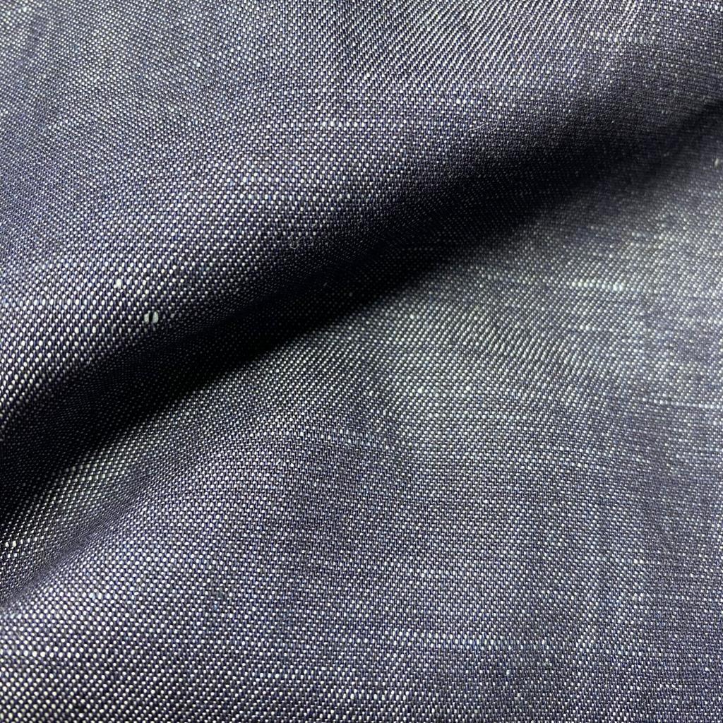 Thin Cotton Denim Fabric Navy Colour 200 gsm 55" Wide Sold By The Metre