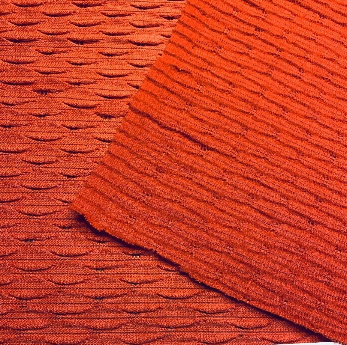 Jersey Figured Fabric Coral Colour 2Way Stretch 55" Wide