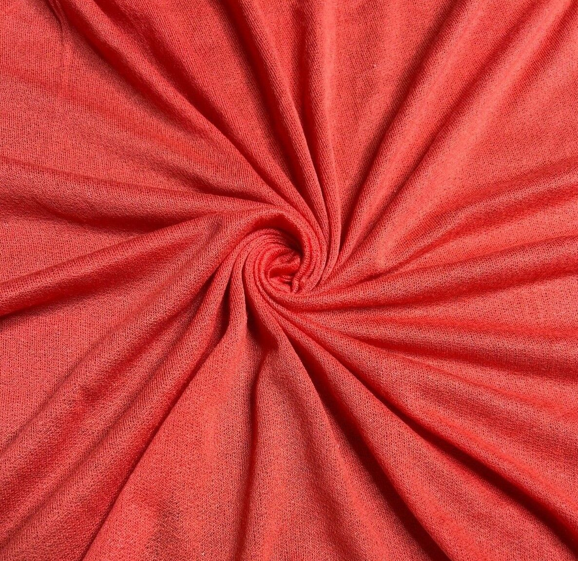 Knit Jersey Fabric Thin Viscose Polyester Blend 2 Way Stretch 55" Wide