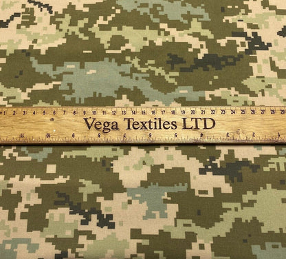 Waterproof Camouflage Fabric 8-Bit Printed 51" Wide