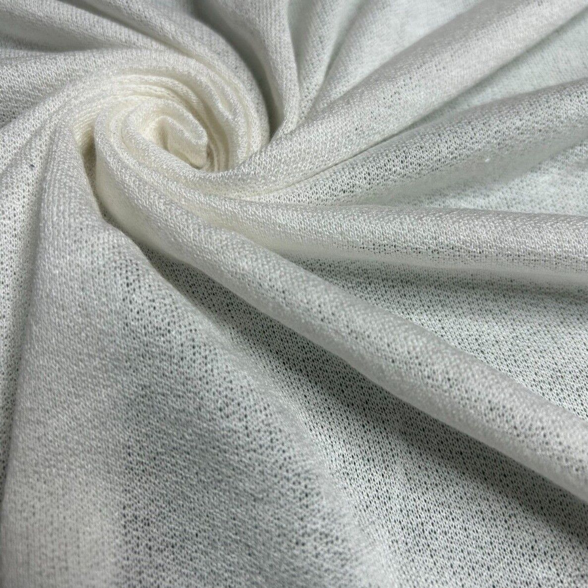 Knit Jersey Fabric Thin Viscose Polyester Blend 2 Way Stretch 55" Wide