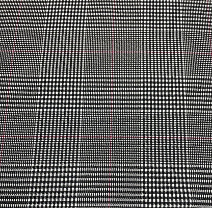 Woven Dressmaking Fabric Checked 2 Way Stretch 51" Wide