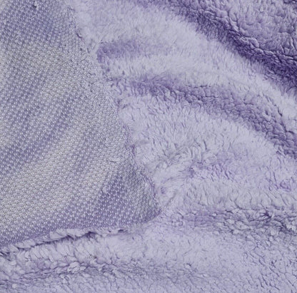 Fleece Teddy Fabric Lilac Colour Super Soft Shaggy Fluffy Material 55"Wide Sold by Unit